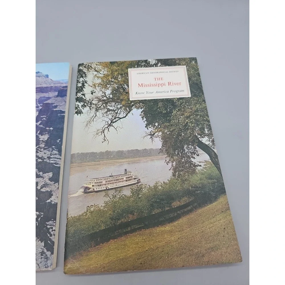 American Geographical Society Story Of The Colorado River & Mississippi W/ Stamp